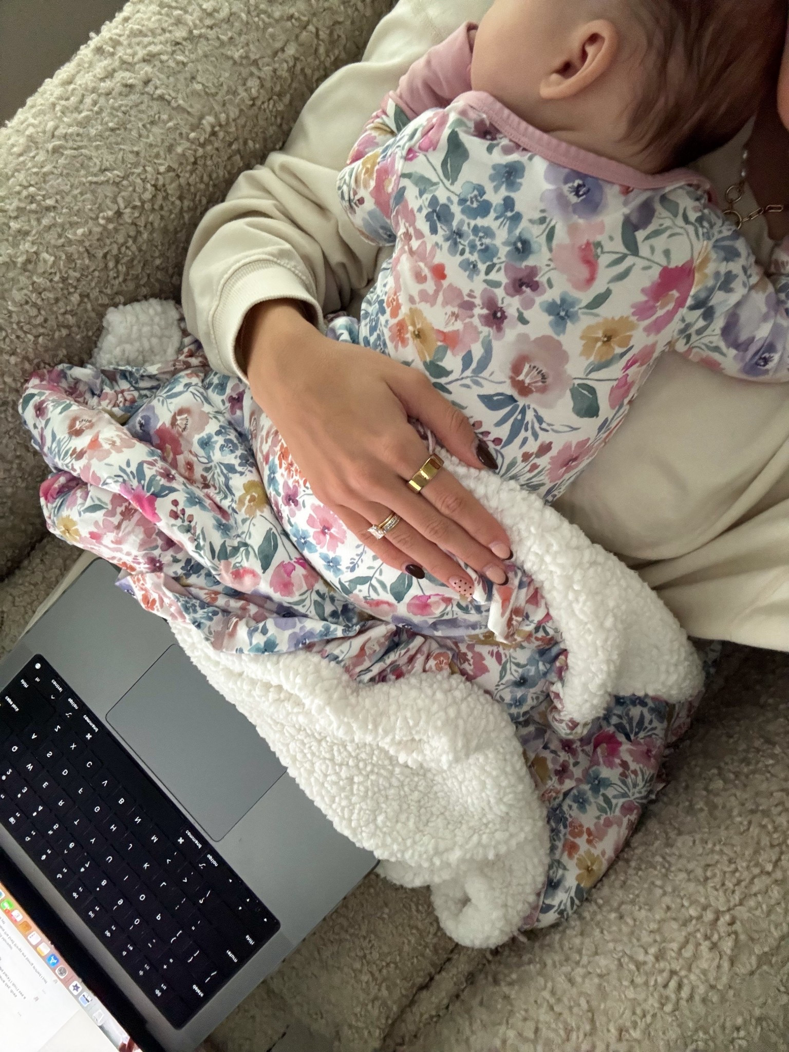 the softest baby onesie pjs with a matching blanket🥹💖 so cute for baby girl gift ideas for a baby shower, Christmas, or first birthday! soo soft

#LTKmomlife #LTKBaby #LTKHoliday