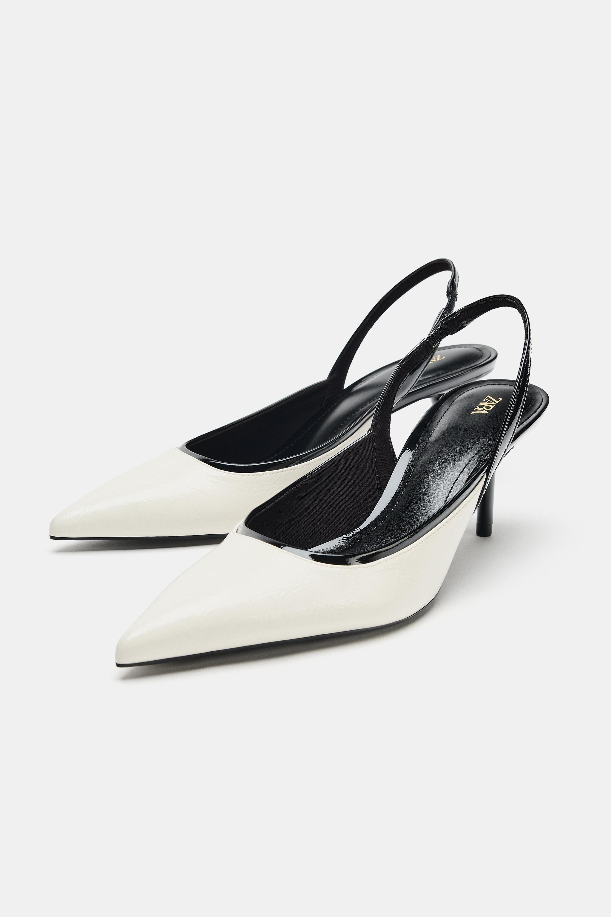 CONTRAST SLINGBACK SHOES | Zara Canada