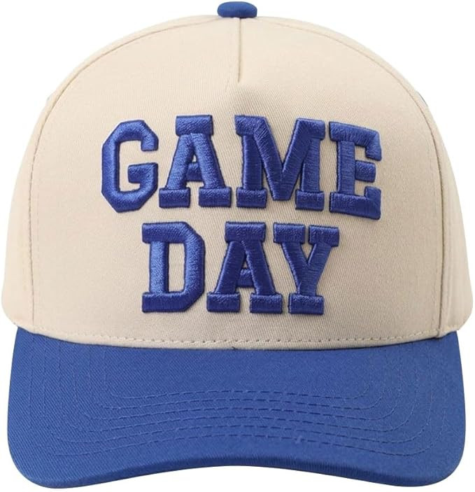 Game Day Hat for Women Men, Vintage Embroidered Football Basketball Cap, Adjustable Baseball Hat ... | Amazon (US)