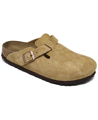 Birkenstock Women's Boston Suede Leather Clogs from Finish Line - Macy's | Macy's