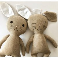 Taupe Linen Bunny | Etsy (US)