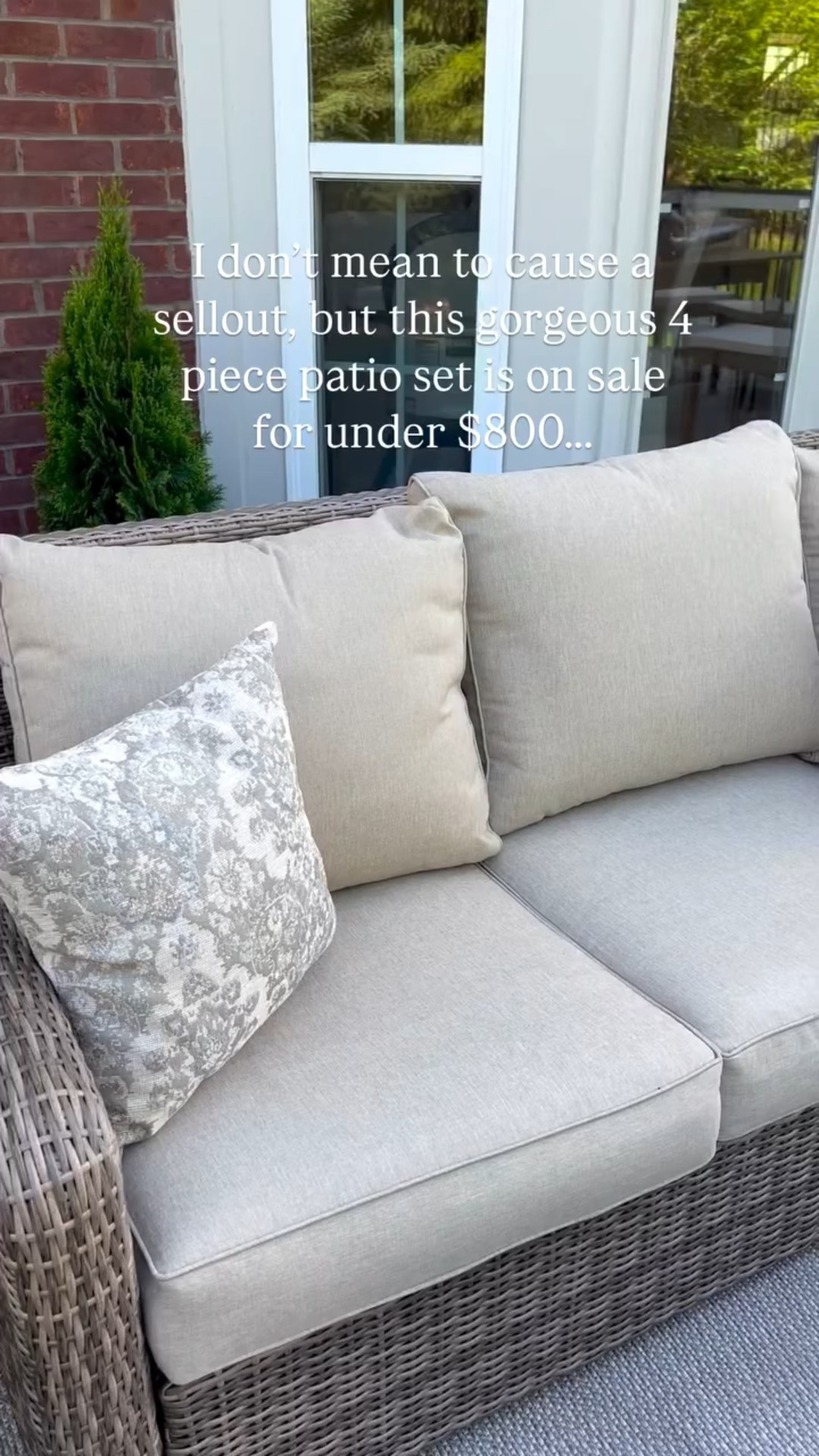 The 4 piece Hawthorne patio set from Better Homes and Gardens is on sale! Timeless outdoor furniture 

#LTKHome #LTKWatchNow #LTKSaleAlert