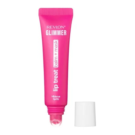 Revlon Glimmer Lip Treat Balm + Mask for Dry Lips, Overnight, 005 Hibiscus Spritz, 0.4 fl oz | Walmart (US)