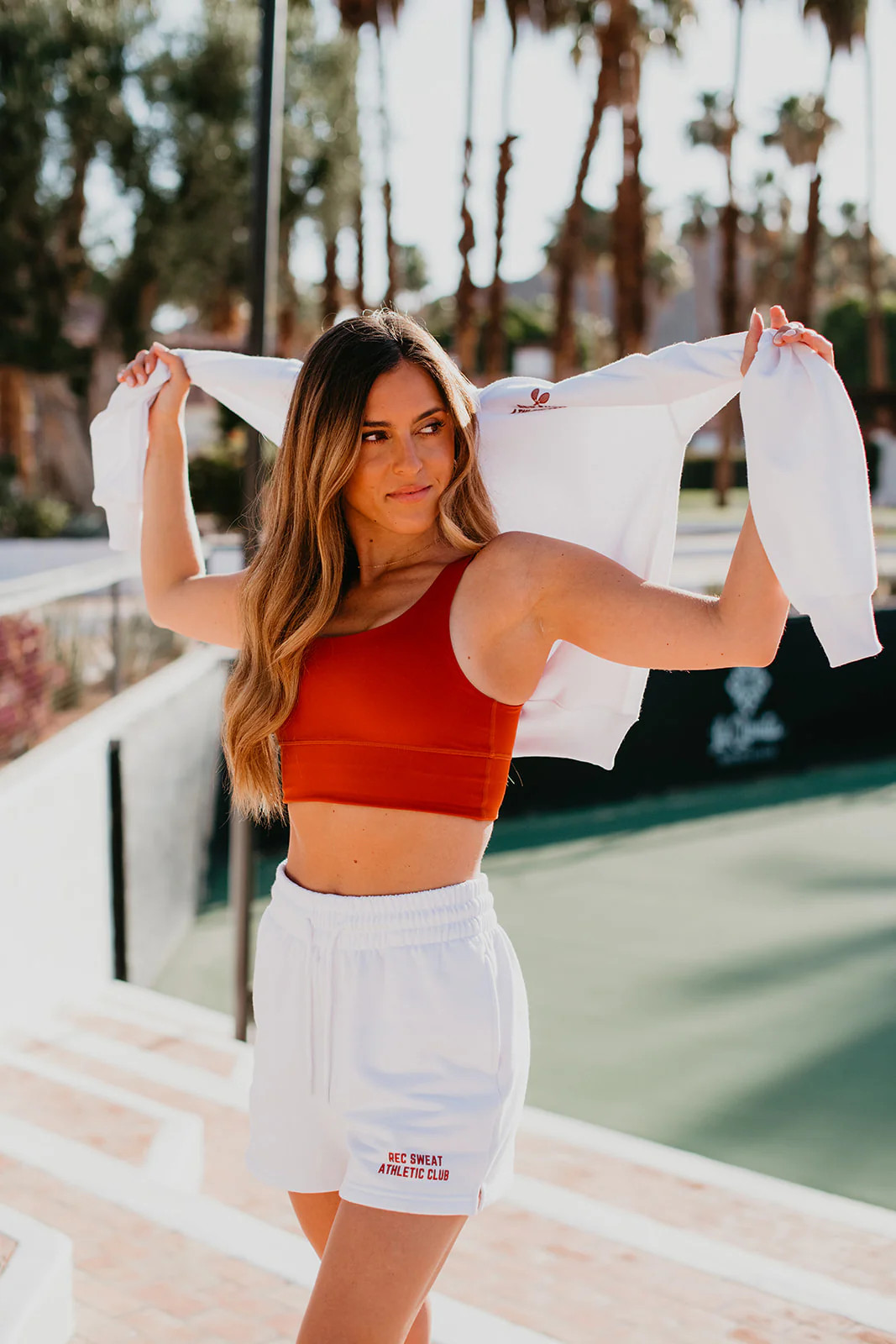 Drawstring Lounge Short - White | Recreation Sweat