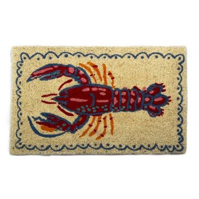 tagltd 1'6" X 2'6" Lobster Coir Doormat Doormat Coastal Nautical Beach | Target