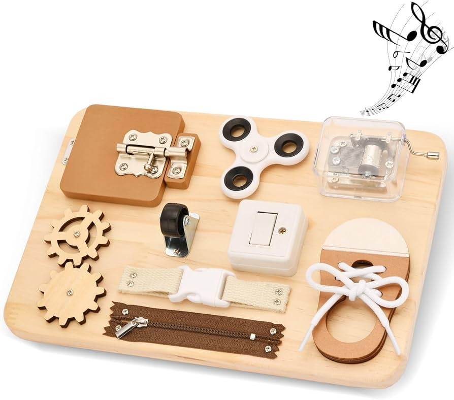 Potatomato Busy Board Toddlers - Montessori Educational Fidget Toys for Baby 1 2 3 4 Years Old - ... | Amazon (US)