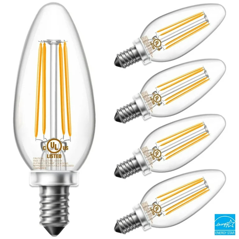 DAYBETTER E12 Led Candelabra Bulbs 60W Equivalent, Dimmable Chandelier Light Bulbs, High Brightne... | Walmart (US)