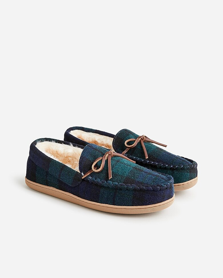 Lined wool slippers | J. Crew US