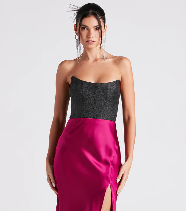 Sparkly Hype Glitter Tube Bodysuit | Windsor Stores