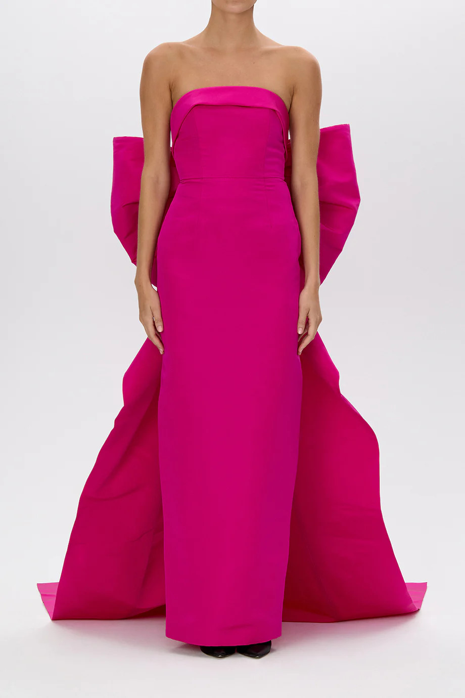 Colette Silk Faille Column Gown | ALEXIA MARIA LLC