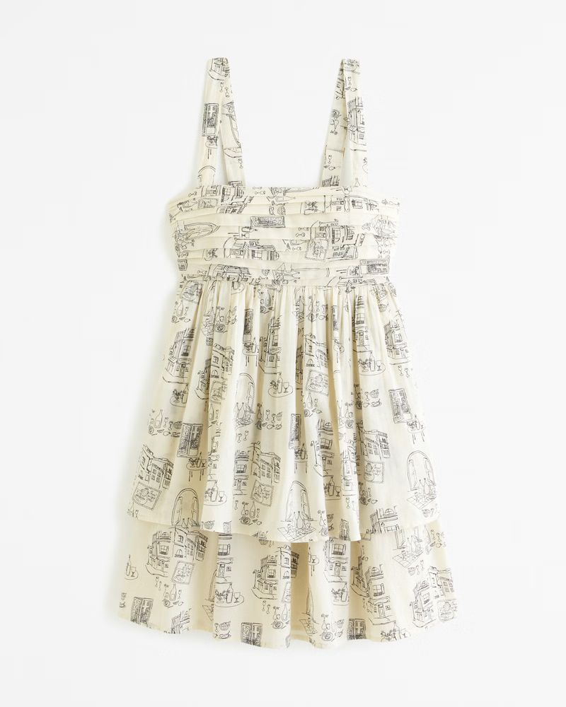 Emerson Tiered Mini Dress | Abercrombie & Fitch (US)