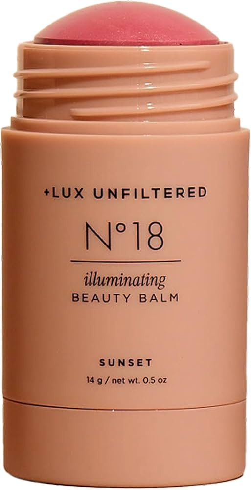 + Lux Unfiltered N\u00b018 Illuminating Beauty Balm - Cream Blush Stick with Mango Butter - Build... | Amazon (US)