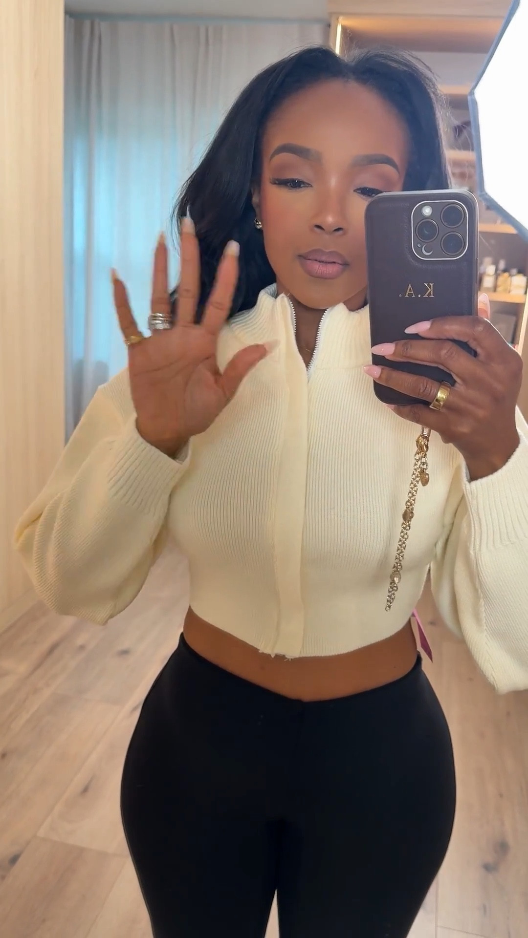 Scroll to shop this everyday elevated casual look featuring a cropped zip-up knit paired with classic black leggings for a clean, effortless vibe. These are the kind of basics you’ll wear on repeat, making them a staple in your wardrobe where the cost per wear keeps dropping.

Perfect for running errands, travel days, casual outings, coffee runs, or comfy everyday wear.

5'4" | 138 lbs | 34D bust | 27" waist | 40" hips

Follow me on Instagram and YouTube @kirasfashionfinds

