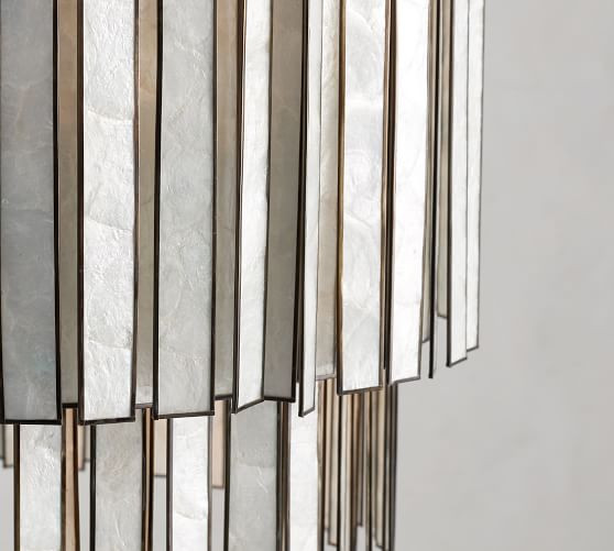 Astrid Capiz Round Chandelier | Pottery Barn (US)
