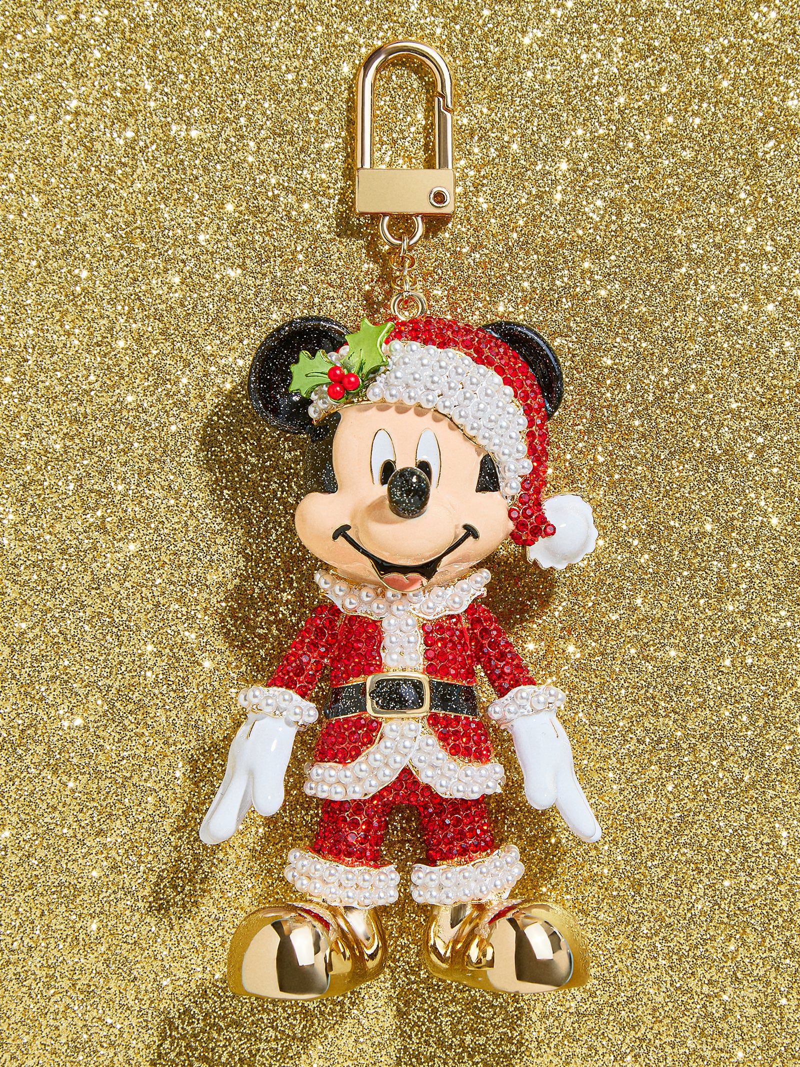 Mickey Mouse Santa Claus Bag Charm - Mickey Mouse Santa Claus | BaubleBar (US)