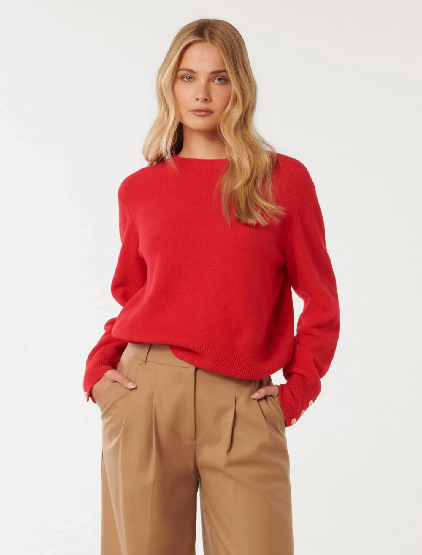 Camille Brushed Knit Jumper | Forever New (AU)
