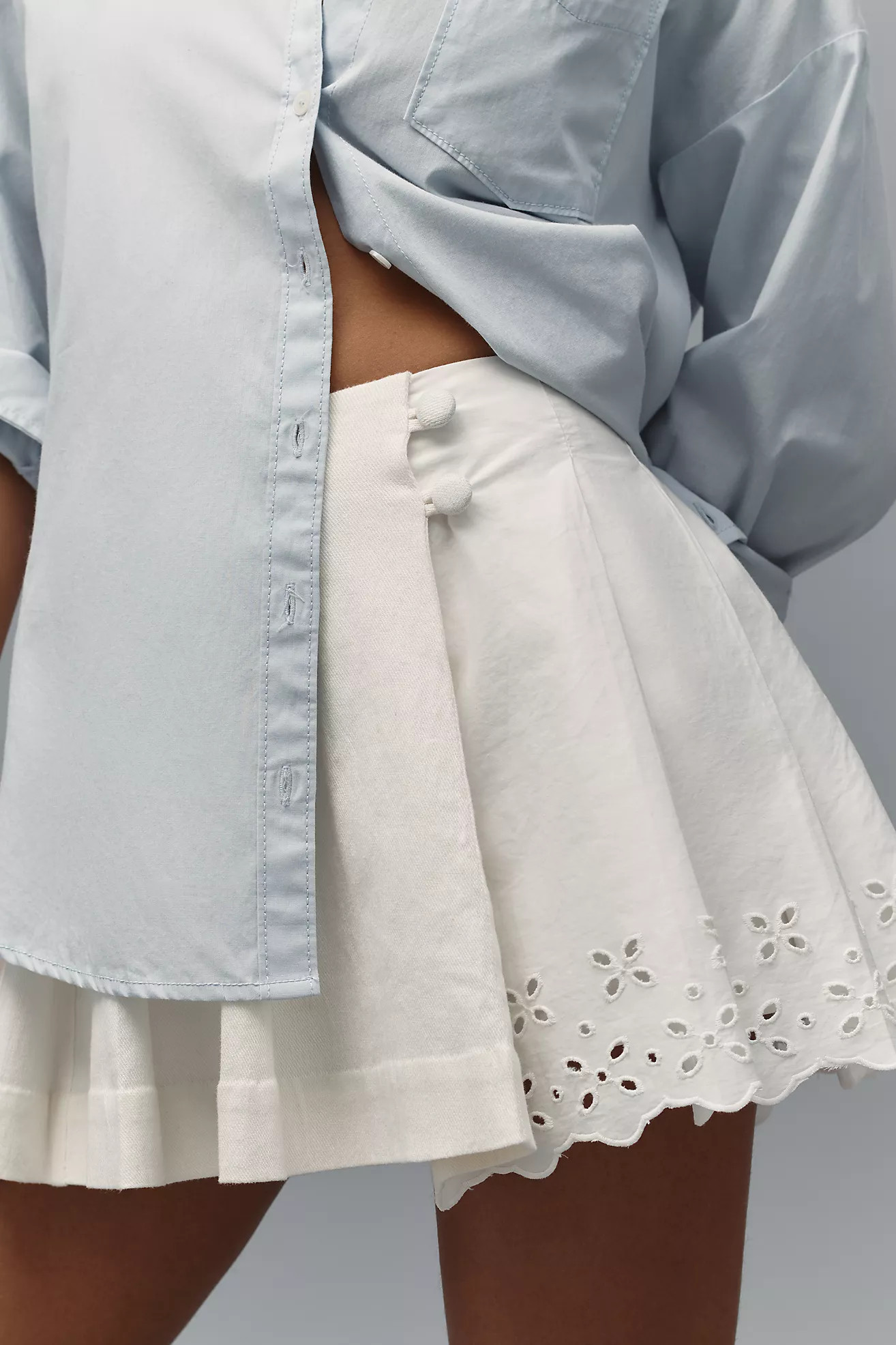 Maeve Printed Pleated Skort | Anthropologie (US)