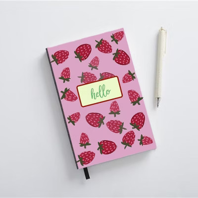 Personalization Mall Pink Strawberries Journal | Target