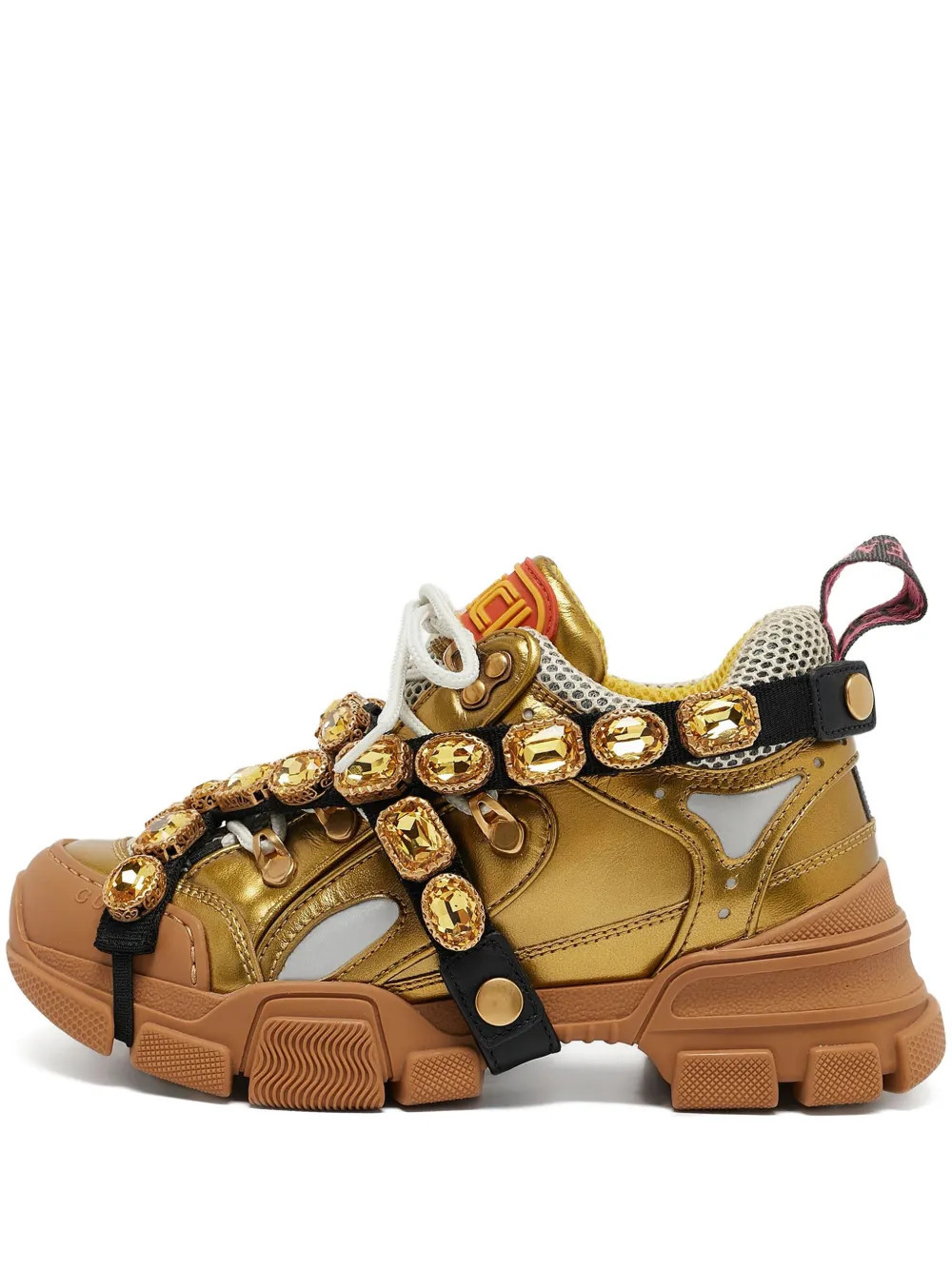 Gucci Pre-Owned Flashtrek sneakers - Yellow | Farfetch Global