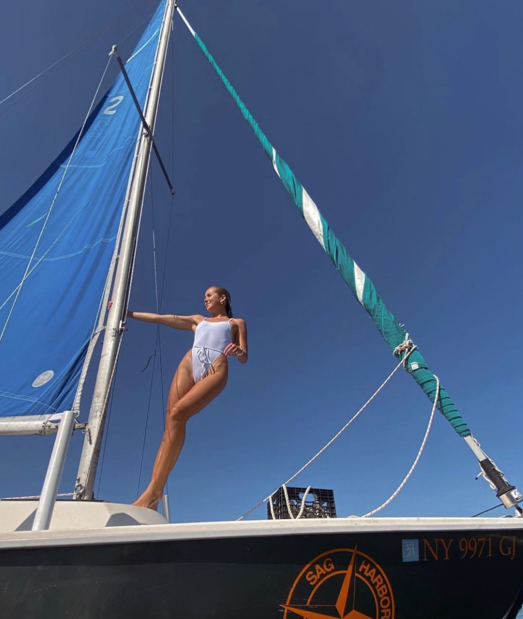 White one piece swim suit 
Size xs

#LTKunder50 #LTKtravel #LTKswim