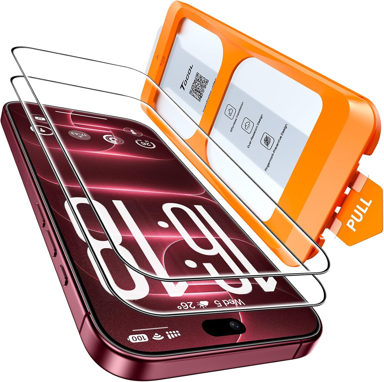 TOCOL for iPhone 18 Pro Max Screen Protector, Easy Installation | Amazon (US)