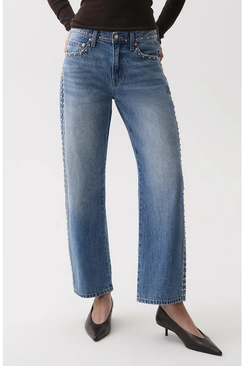 Pistola Lexi High Waist Ankle Straight Leg Jeans in Transcend at Nordstrom, Size 32 | Nordstrom
