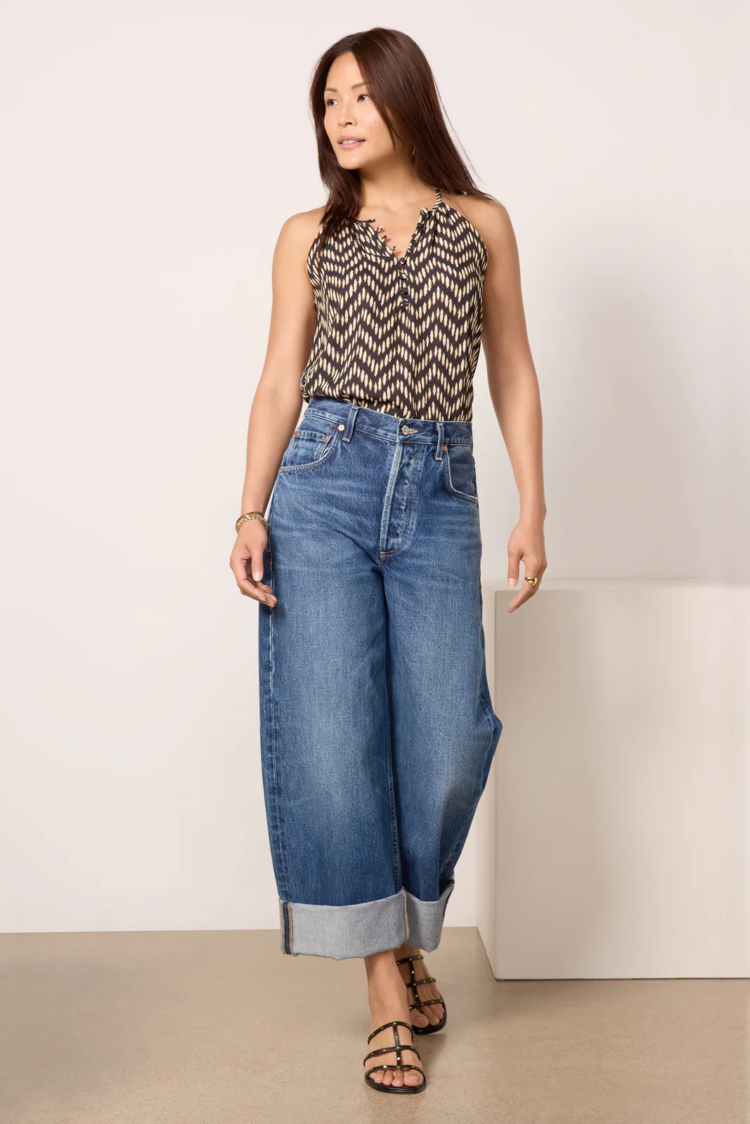 CITIZENS OF HUMANITY Women's Ayla Cuff Jeans, Size 31, Blue | Evereve