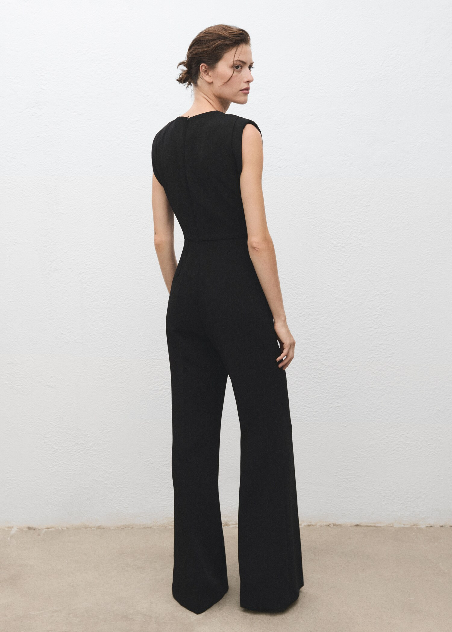 Langer Overall mit Raffdetails - Damen | MANGO Deutschland | Mango EU