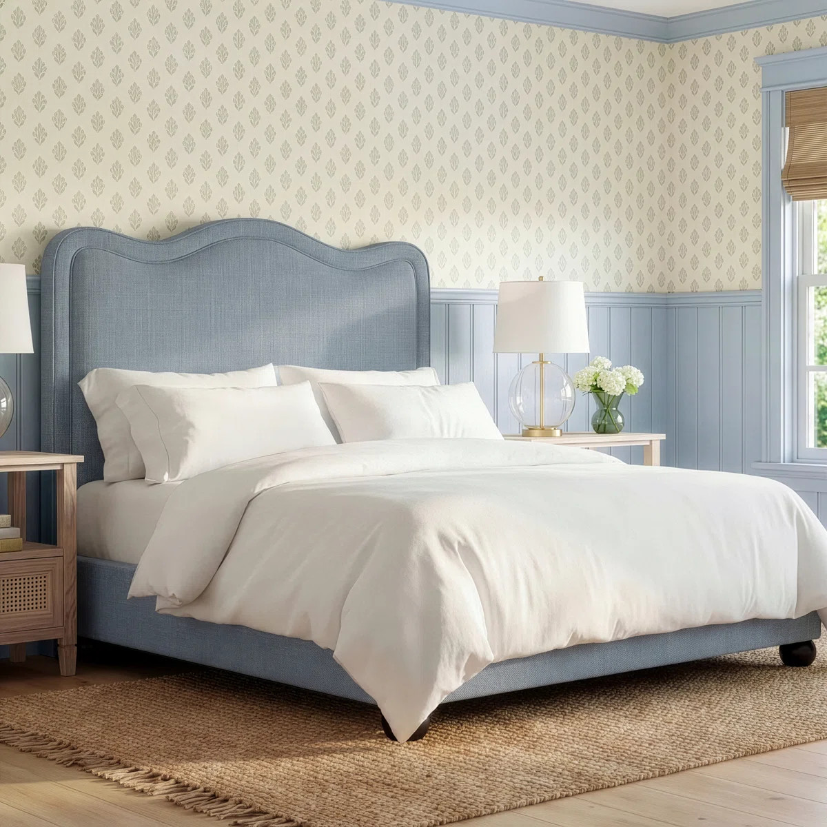 Upholstered Scalloped Bed | Wayfair North America