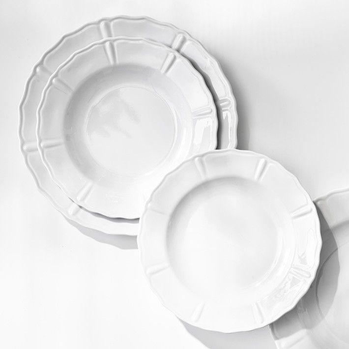Soleil White Melamine Dinner Plates, Set of 4 | Williams-Sonoma