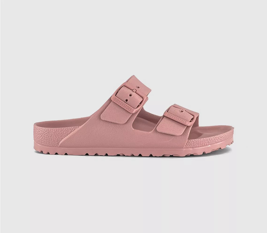 BIRKENSTOCK Arizona Two Strap Sandals Pink Clay Eva - Women’s Sandals | Office Shoes (UK)