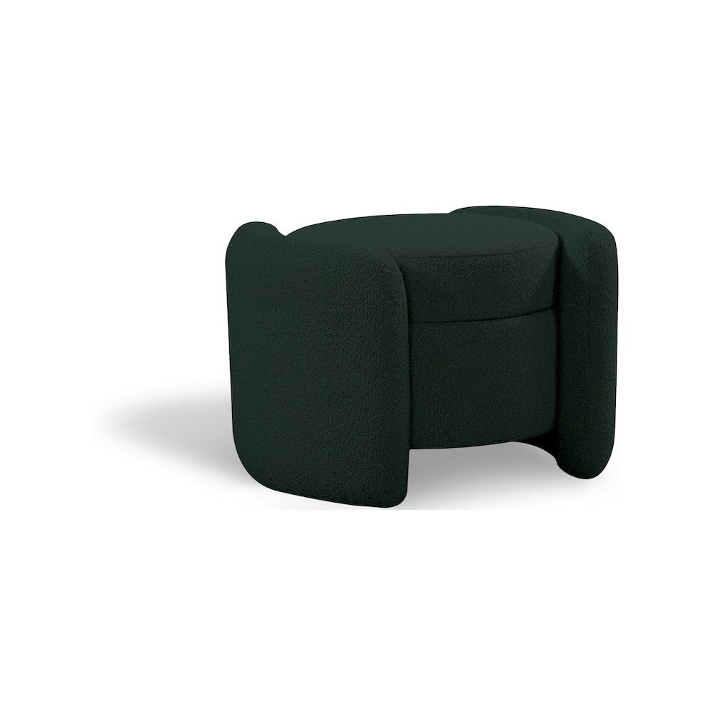 Meridian Horizon Green Boucle Fabric Ottoman one_size | 115GREEN | Lowe's