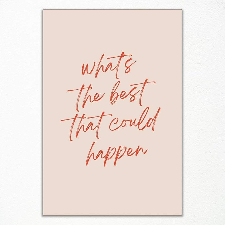 Daily Reminder Positive Wall Art, Red Art Canvas, Positive Affirmation Quote Wall Decor, What's T... | Amazon (US)