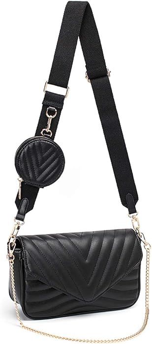 Small Quilted Crossbody Bags for Women Stylish Designer Purses and Handbags with Coin Purse and A... | Amazon (US)