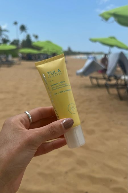 This is the sunscreen I use on my face! It was a pretty shimmer to it too. haven’t been wearing coverup either, just this as a base!  You can use my code FORTHEHOME for 15% off too! 

#LTKSeasonal #LTKswim #LTKtravel