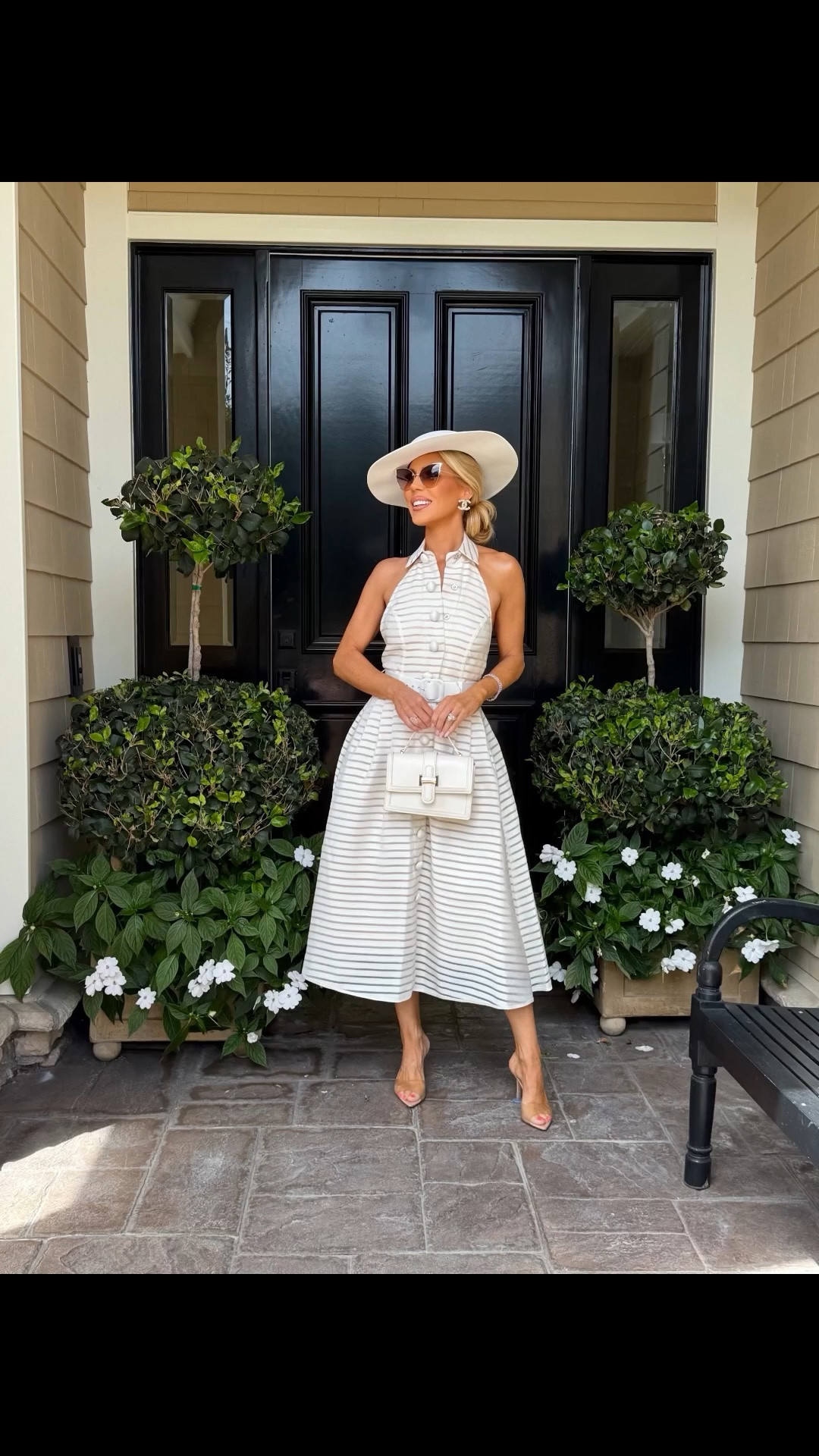 The best dress and hat from my friends new line called Elouise Keene https://elouisekeene.com

Sunnies are from @sadrisunglams

Earrings from Chanel 

But linked purse and shoes below! 👇🏻

#LTKMothersDay #LTKootd #LTKmomlife