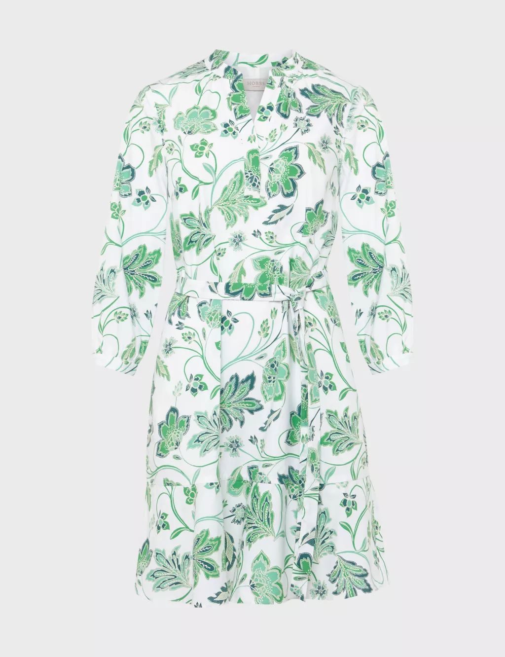 Pure Cotton Floral V-Neck Mini Swing Dress | Marks & Spencer (UK)