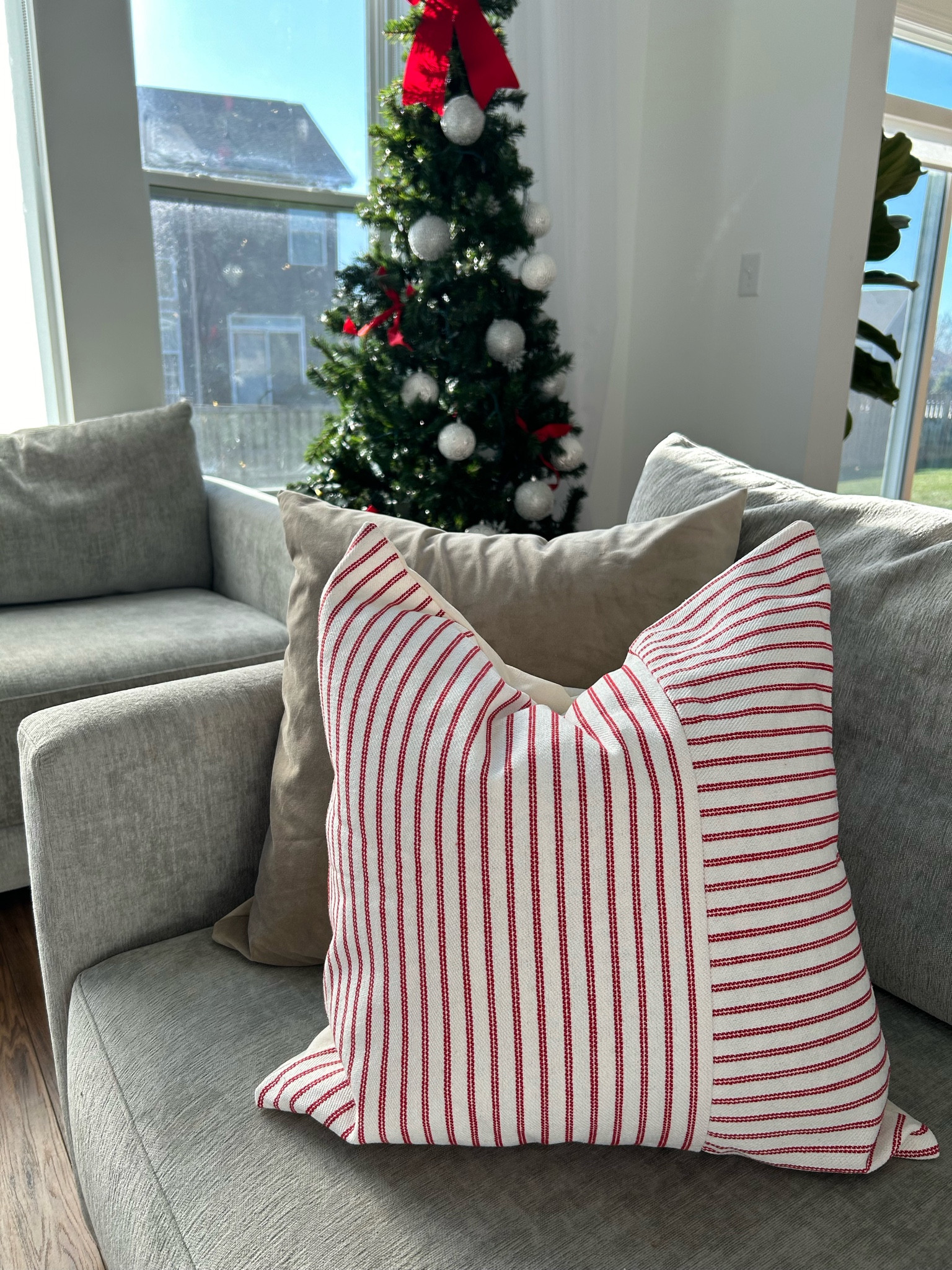 $15 holiday pillow covers, set of two! I prefer pillow covers over pillows because you can easily change the look of the same pillow. 

#LTKGiftGuide #LTKHome #LTKHoliday