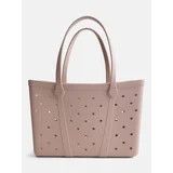 Time and Tru Women's Waterproof EVA Beach Tote Bag, Almond | Walmart (US)