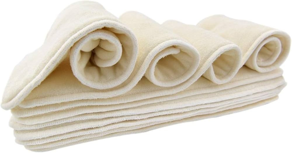 Nora's Nursery Baby Cloth Pocket Diapers Inserts 10 Pack | Amazon (US)