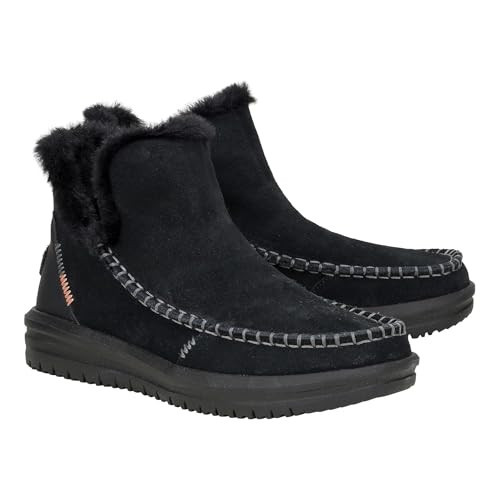 Hey Dude Women's Camden Black/Black 7 Medium | Amazon (US)