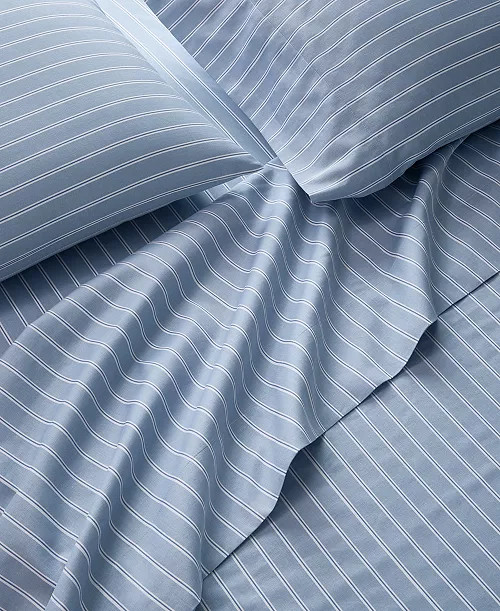 Printed Cotton Sateen 3-Pc. Sheet Set, Twin, Exclusively for Macy's | Macy's