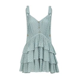 Rhiannon Metallic Frill Dress | ZIMMERMANN (US, CA, EU, MENA)