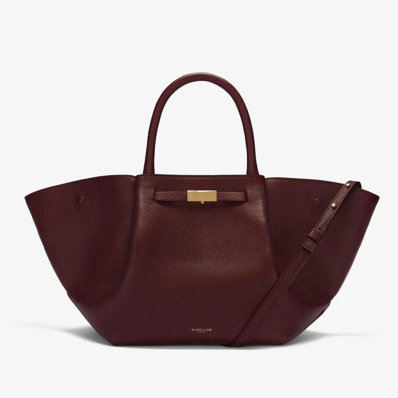The Midi New York | Feingenarbtes Leder in Burgunder | DeMellier | DeMellier