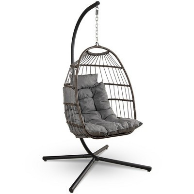 SereneLife Egg Swing Chair - Indoor/Outdoor Hanging Chair with Stand | Target