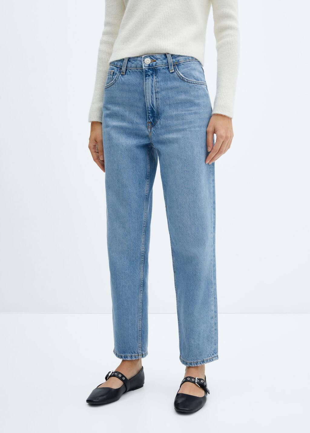 Mom high-waist jeans -  Women | Mango USA | MANGO (US)