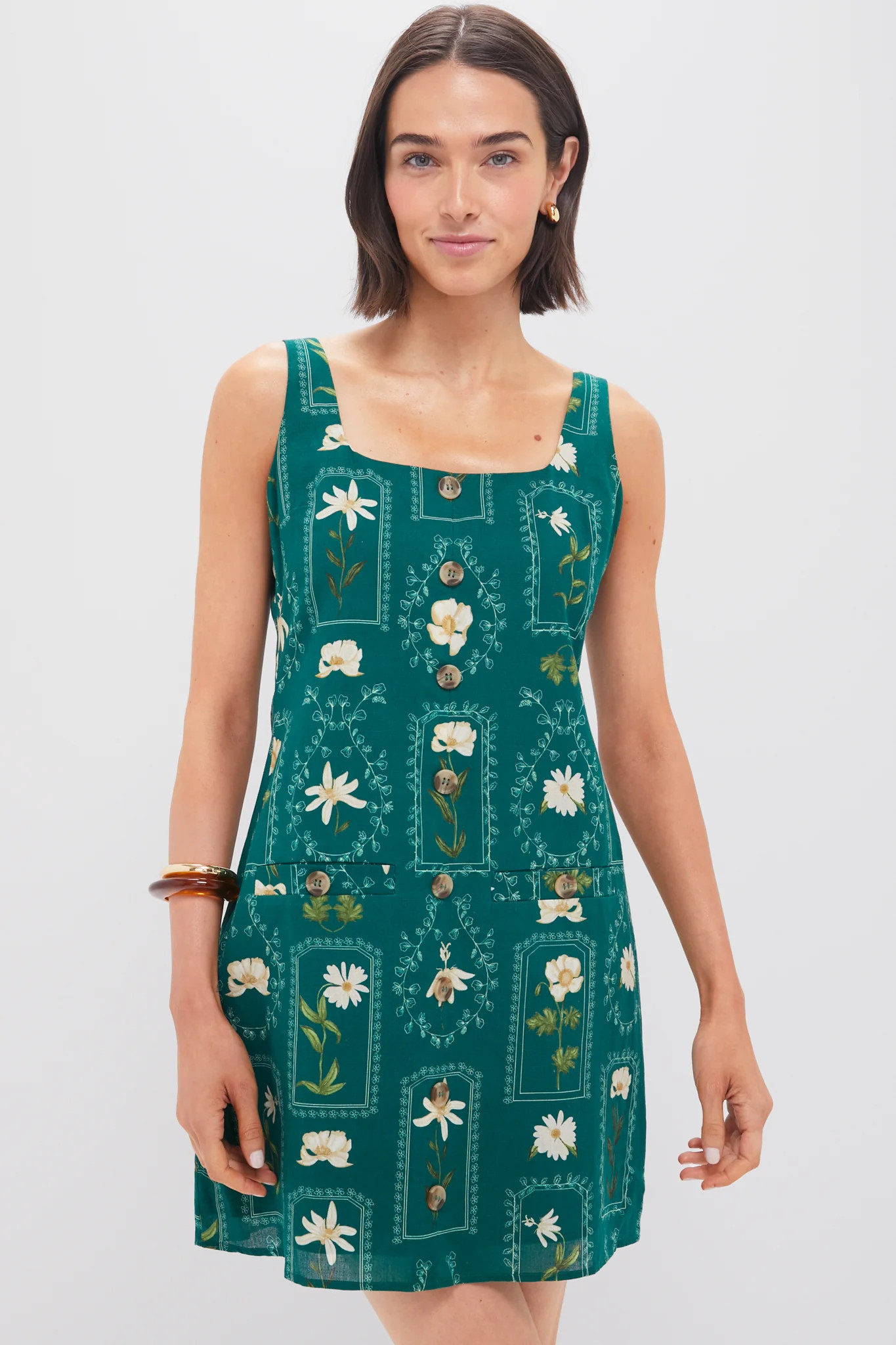 Teal Stem Merrit Mini Dress | Tuckernuck (US)