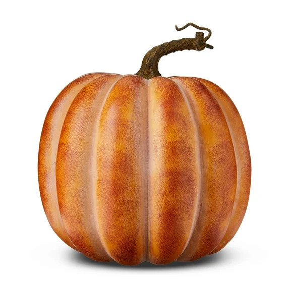 Foam Pumpkin Tabletop Decoration, Orange, 8", Harvest by Way To Celebrate | Walmart (US)
