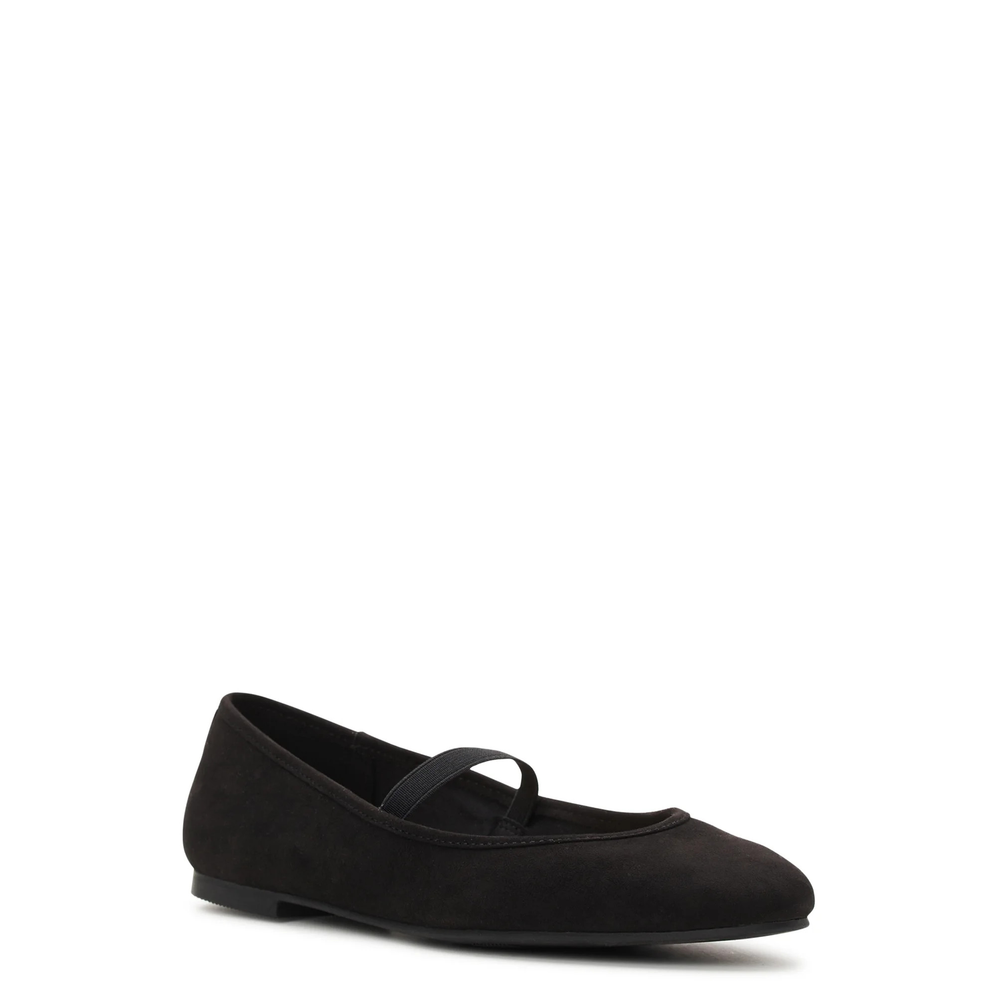 Time and Tru Women's Microfiber Ballet Flats - Walmart.com | Walmart (US)