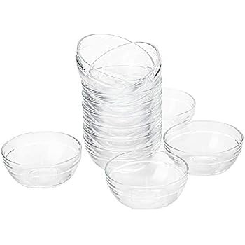 Lawei Set of 12 Glass Bowls - 3.5 inch Mini Transparent Glass Salad Bowl for Kitchen Prep, Desser... | Amazon (US)
